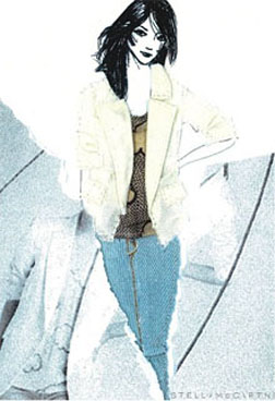 Stella McCartney range Net-a-Porter Sketch Stella McCartney range Net-a-Porter Sketch
