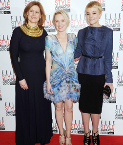 Sarah Brown, Editor Lorraine Candy and Carey Mulligan