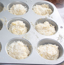 Coconut and Banana Muffins - sprinkle coconut on top before baking Coconut and Banana Muffins - sprinkle coconut on top before baking