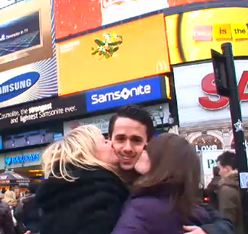 McDonalds Mistletoe at Picadilly Circus McDonalds Mistletoe at Picadilly Circus