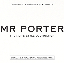 <b>Mr Porter's Open For...</b>