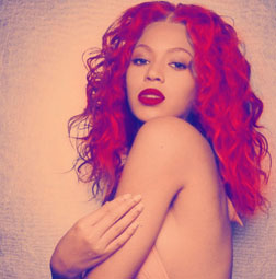 <b>Beyonce Goes Red...</b>