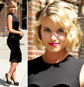 Dianna Agron before The Late Show with David Letterman Dianna Agron before The Late Show with David Letterman