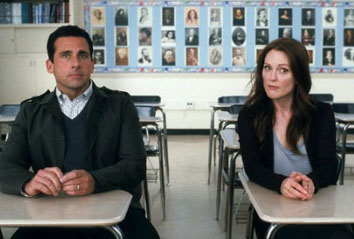 Steve Carell and Julianne Moore in Crazy, Stupid, Love Steve Carell and Julianne Moore in Crazy, Stupid, Love