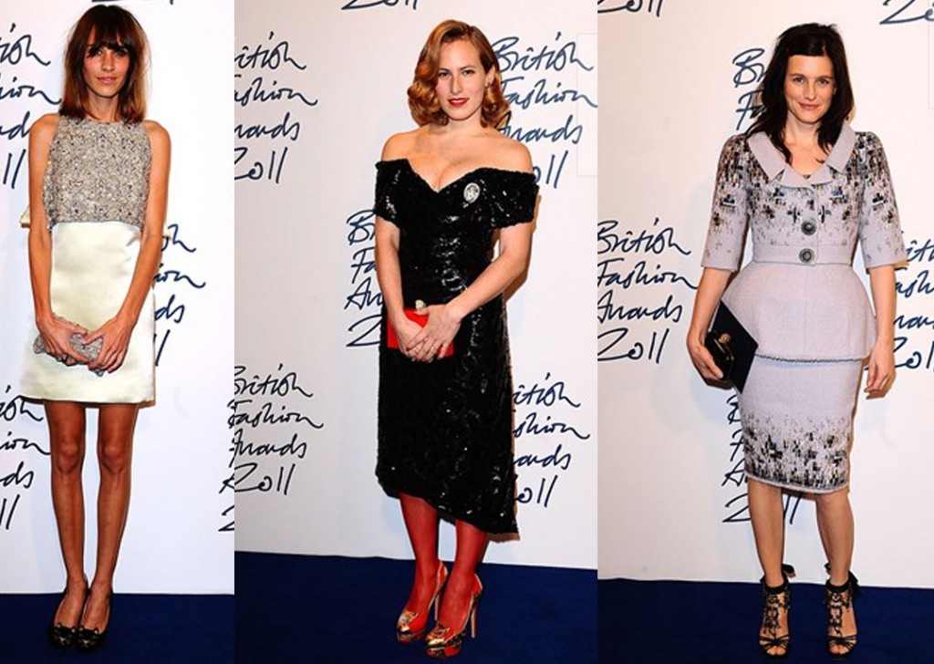 Voted by Vodaphone Users for the British Style Award was winner Alexa Chung, Accessory Designer winner Charlotte Olympia and Tabitha Simmons, winner of the Emerging Talent Award for Accessories Voted by Vodaphone Users for the British Style Award was winner Alexa Chung, Accessory Designer winner Charlotte Olympia and Tabitha Simmons, winner of the Emerging Talent Award for Accessories