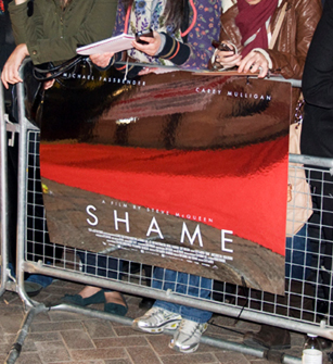 The mirrored Shame poster (available signed) The mirrored Shame poster (available signed)