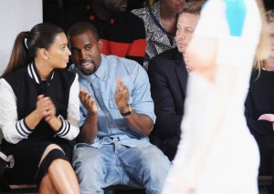 Kimye deep in discussion on the FROW