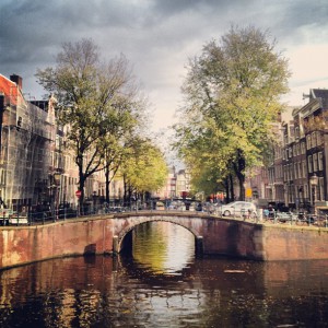 The Nine Streets area over looking the canals