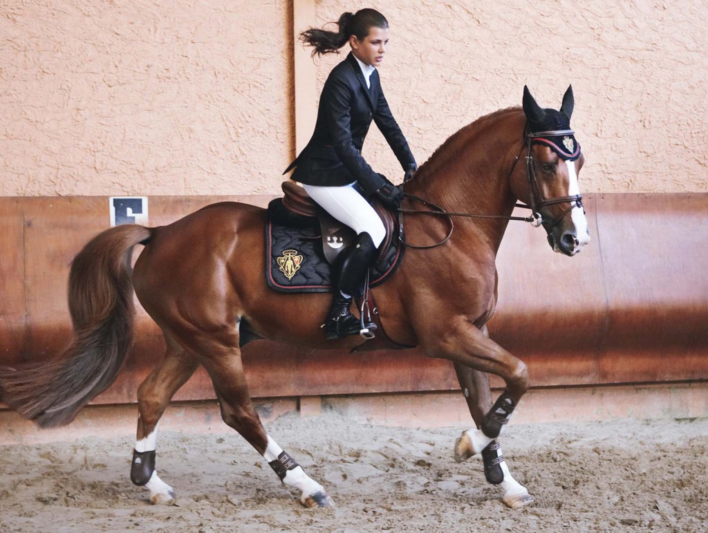 Charlotte Casiraghi for Gucci.