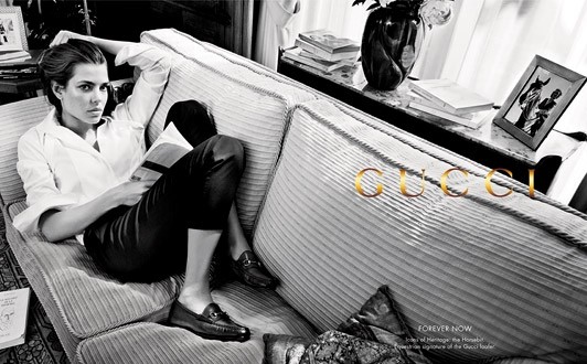 Charlotte Casiraghi for Gucci.