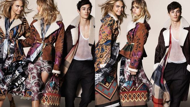 Cara Delevingne and Suki Waterhouse for Burberry.