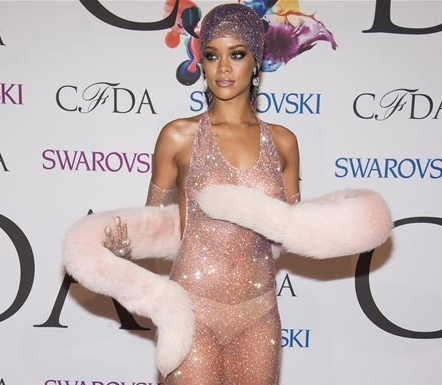 Rihanna at the CFDA Awards. 