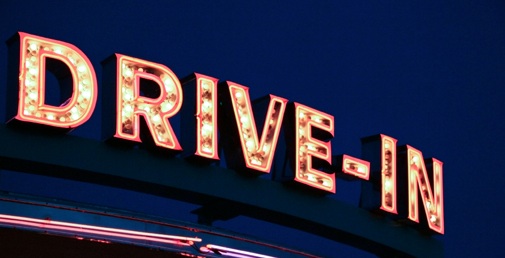 drive in theater.
