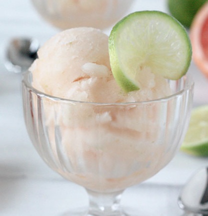 peach-lime sorbet