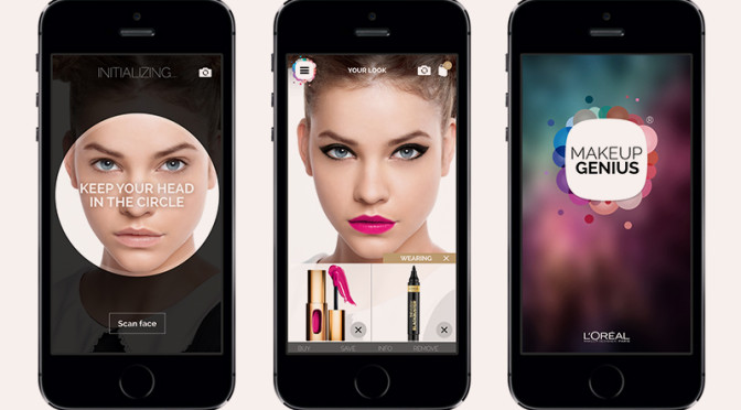 L'Oreal Makeup Genius App.
