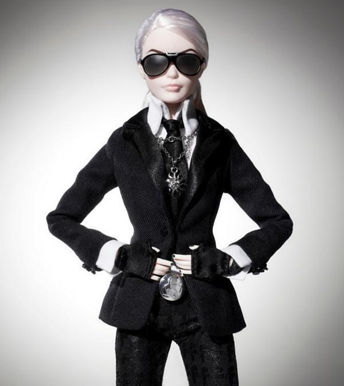 The Karl Lagerfeld Barbie.