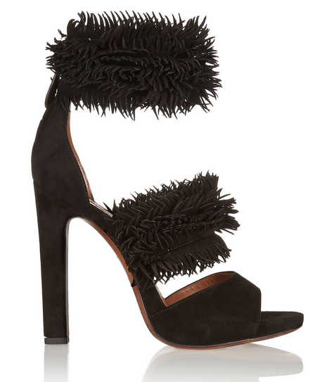 Alaia Fringed Suede Sandals (£990.00).