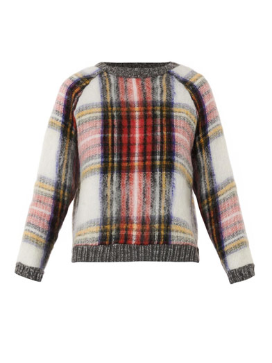 Sea Tartan Wool Blend Sweater (£450.00).