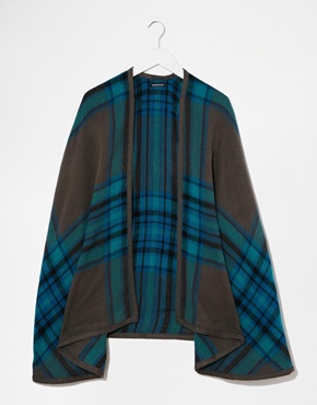 Warehouse Checked Cape (£30.00).