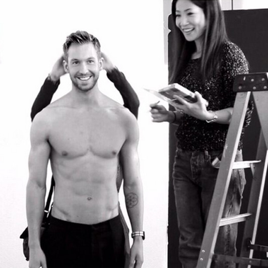 Calvin Harris for Emporio Armani.