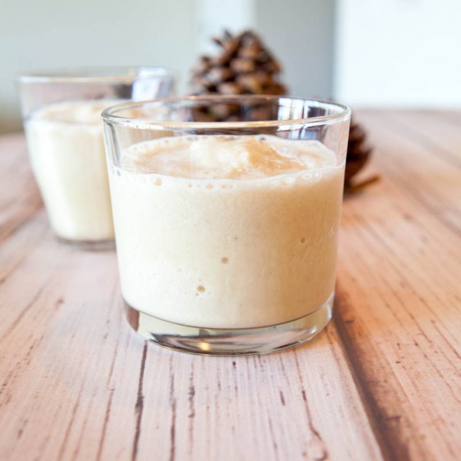 Calgary's Warming Eggnog Smoothie.