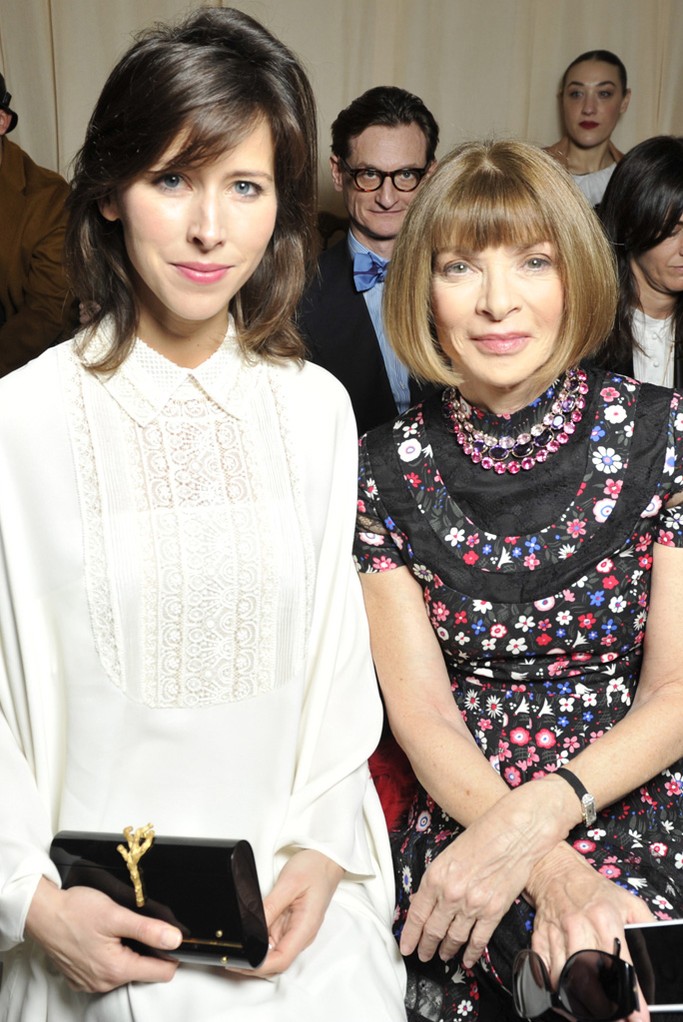 Hunter and Wintour at Valentino in Paris.