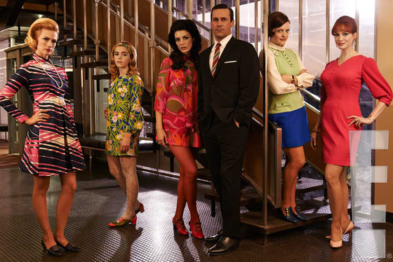 Filming the final Mad Men episode.