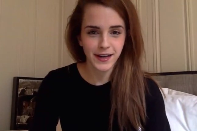 Emma Watson made a video to announce her live discussion.