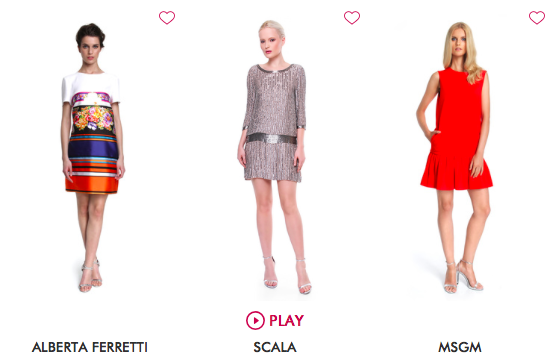 When you register, you can create a dress wishlist by simply 'hearting' a dress.