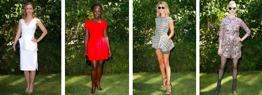 Emily Blunt, Lupita Nyong'o, Rosie Huntington-Whiteley and Grimes