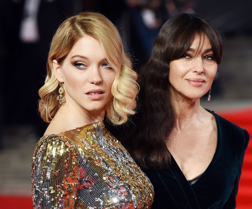 Lea Seydoux with co-star Monica Bellucci