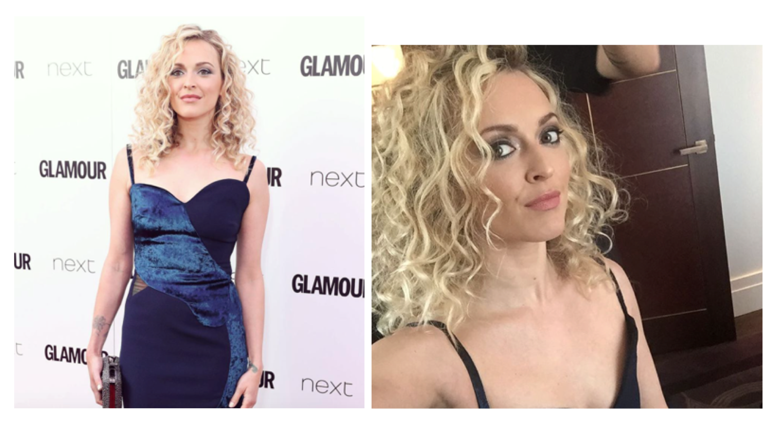 Fearne's sexy 70's do.