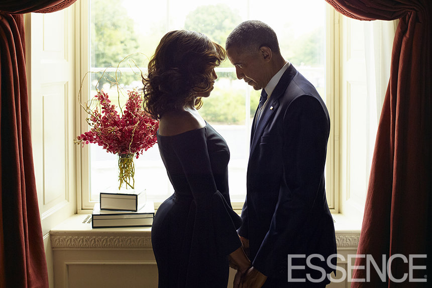 Michelle and Barack Obama on the Cover of Essence