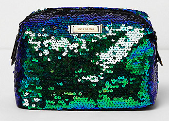 River Island sequin makeup bag (£15)