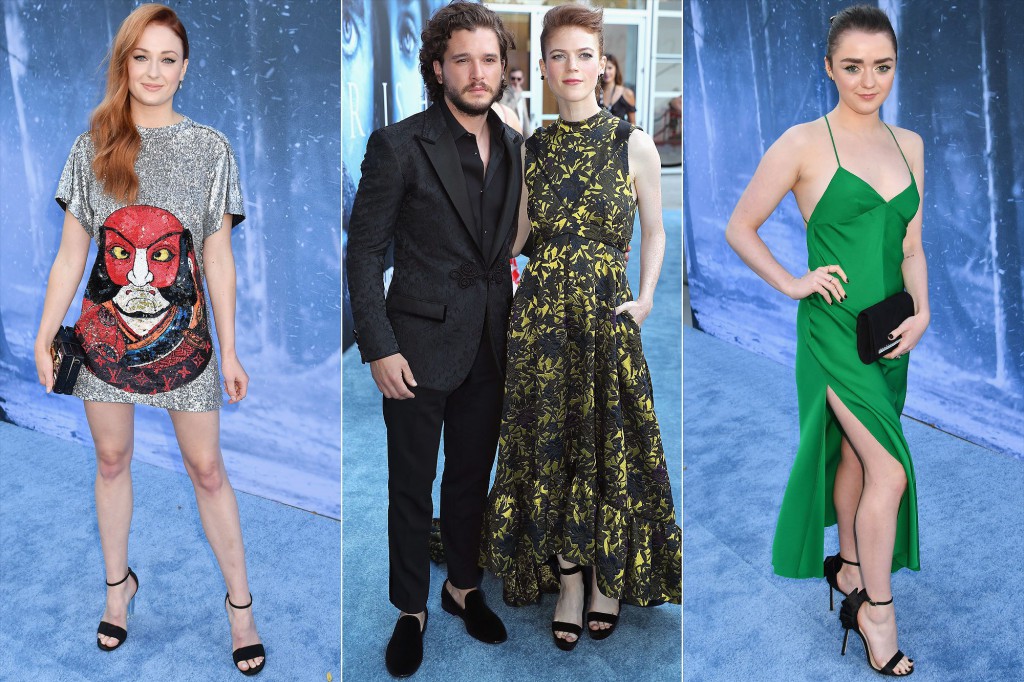 The cast of GOT at the season 7 premiere