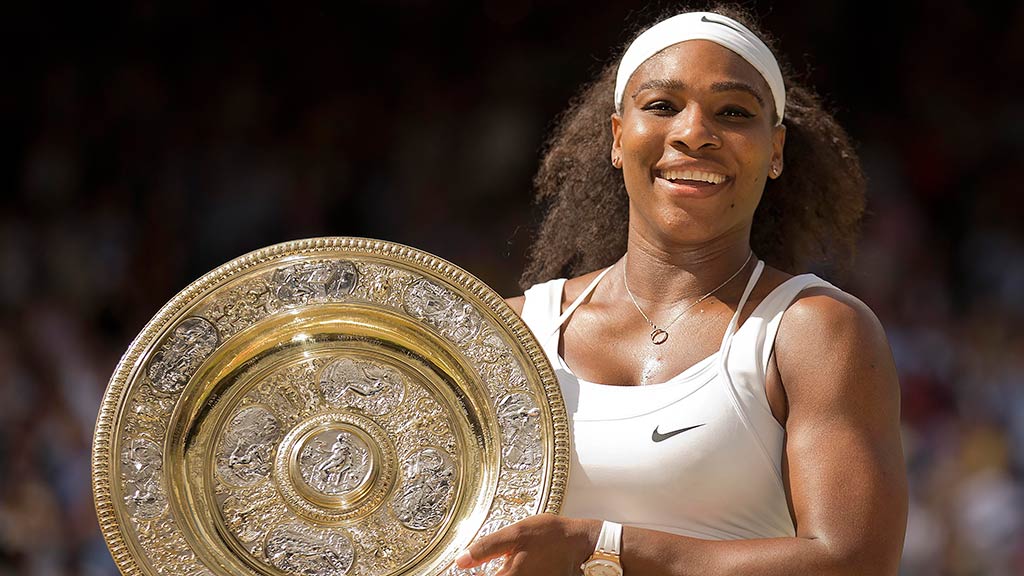 Serena Williams won Wimbledon last year.