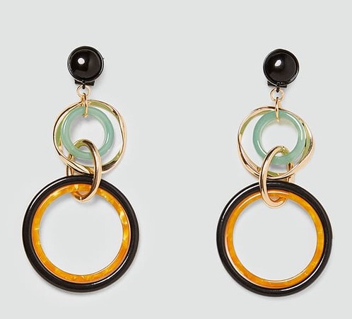 Zara Resin Hoop Earrings (12.99) 